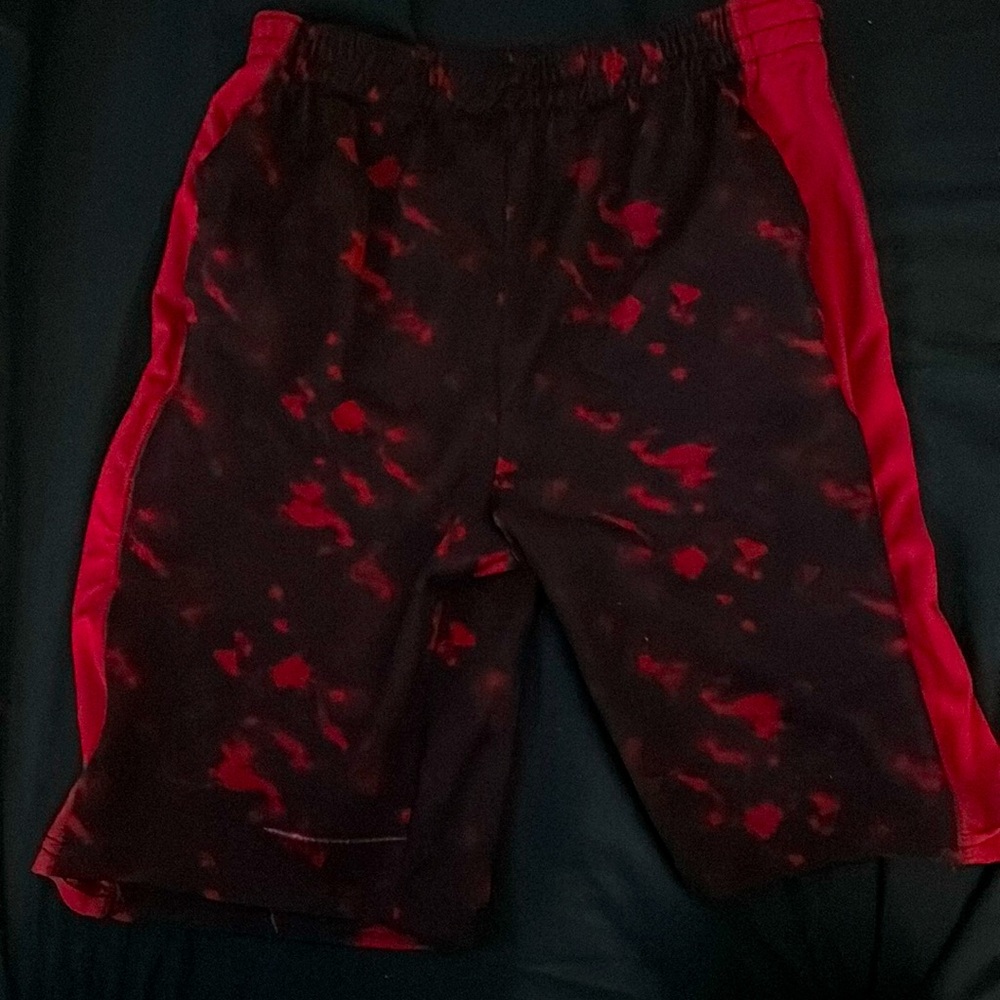 Black and red shorts